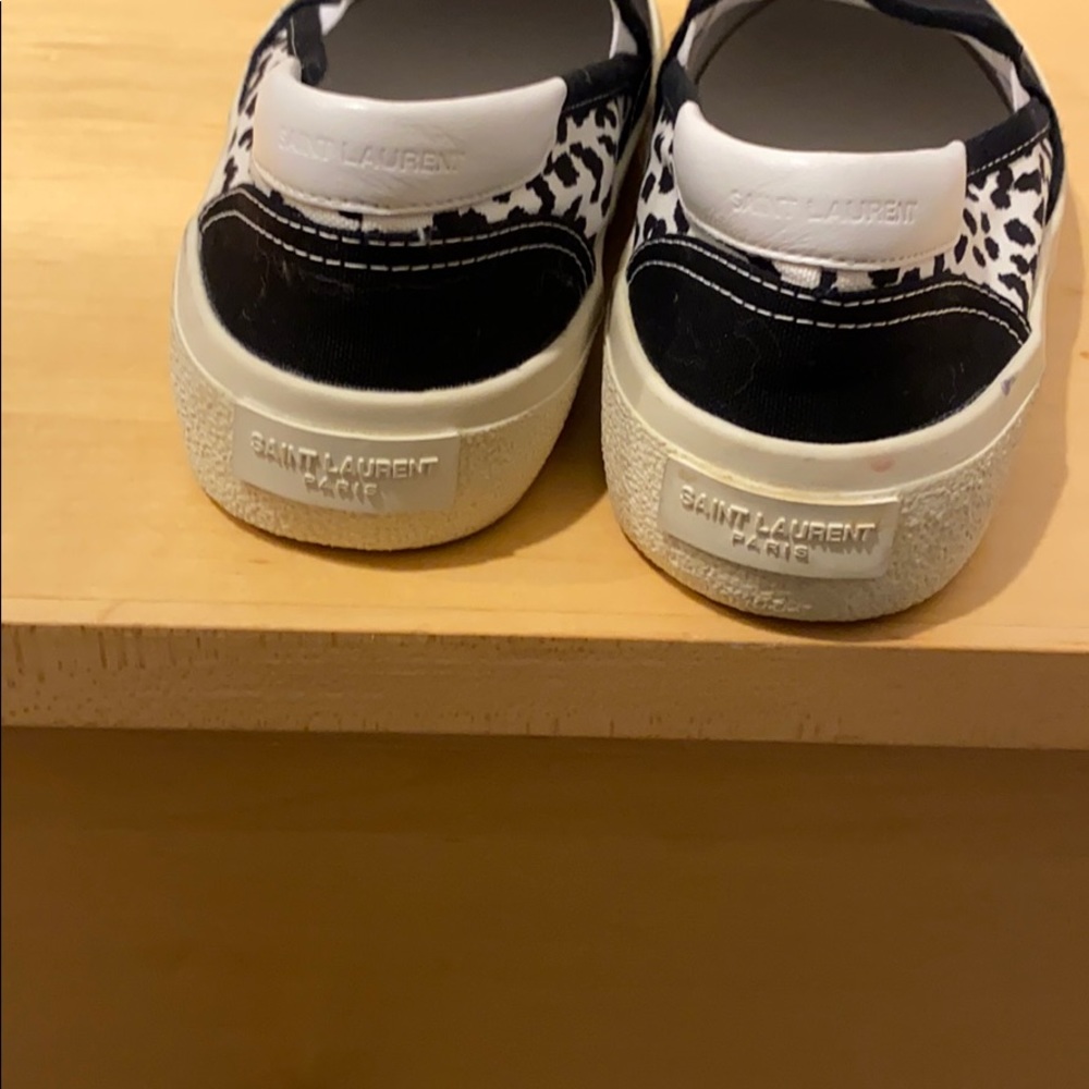 Saint Laurent Paris canvas slip on sneaker - Picture 2 of 4